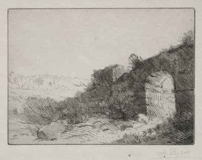 Romeinse ruïnes door Alphonse Legros