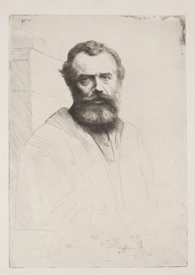 Zelfportret (Derde Plaat) door Alphonse Legros