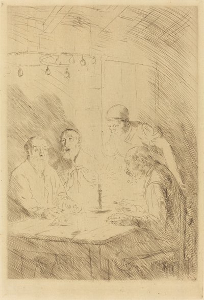 Avondmaal van de armen door Alphonse Legros
