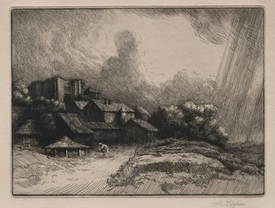 De abdijboerderij door Alphonse Legros