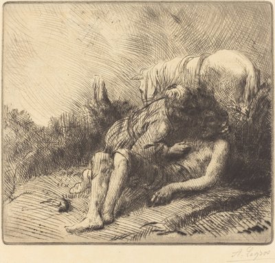 De barmhartige Samaritaan door Alphonse Legros
