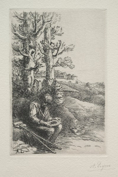De Kleine Bedelaar door Alphonse Legros