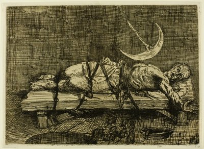 De Put en de Slinger, tweede plaat door Alphonse Legros