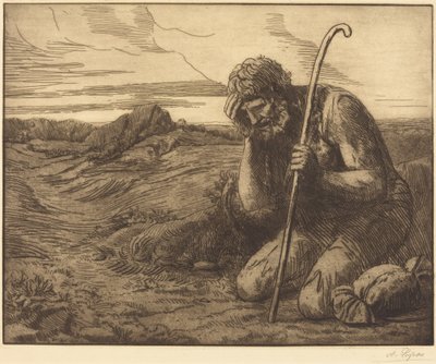 De verloren zoon, 6e blad („Het verloren kind“) door Alphonse Legros