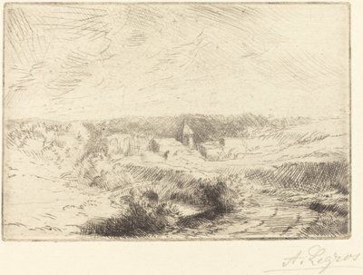 Dorp Wimille, nabij Boulogne door Alphonse Legros