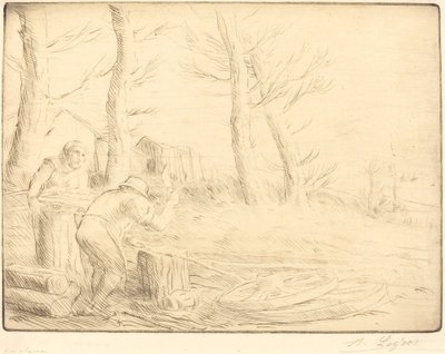 Wagenmaker Un charron door Alphonse Legros