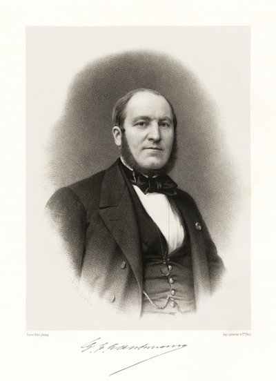 Georges Eugène Haussmann door Alphonse Leon Noel