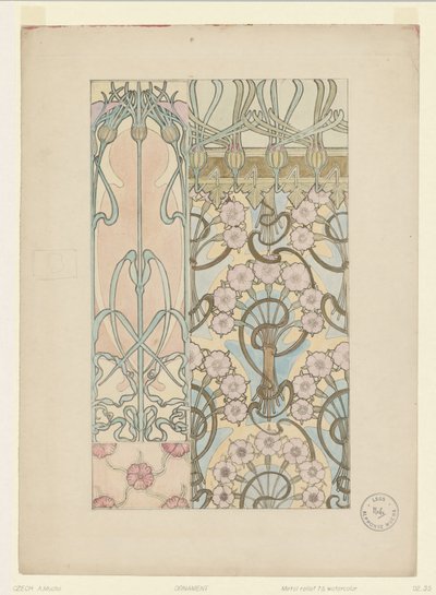 Ornament door Alphonse Mucha