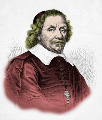 Portret van Anthonie Heinsius (Gravure) door Alphonse Marie de Neuville