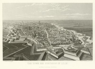De stad en het fort van Lille door Alphonse Marie de Neuville