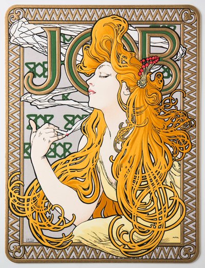 Reclameposter voor het tissuepapier Job, 1897 door Alphonse Mucha