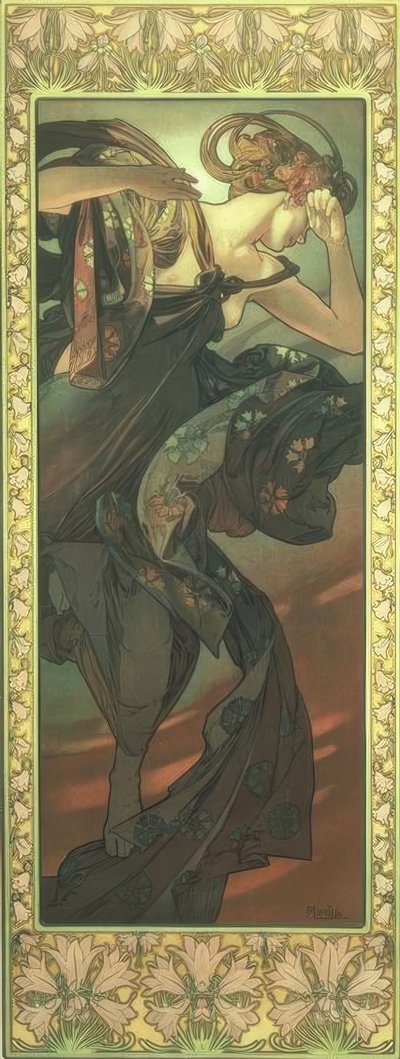 De Avondster door Alphonse Mucha