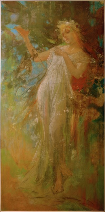 Lente door Alphonse Mucha