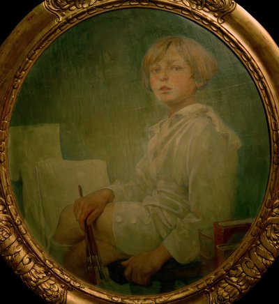 Jíři Mucha, zoon van de kunstenaar door Alphonse Mucha
