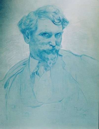Zelfportret door Alphonse Mucha