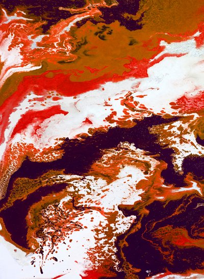 Abstracte lavastroom door Alyson Storms