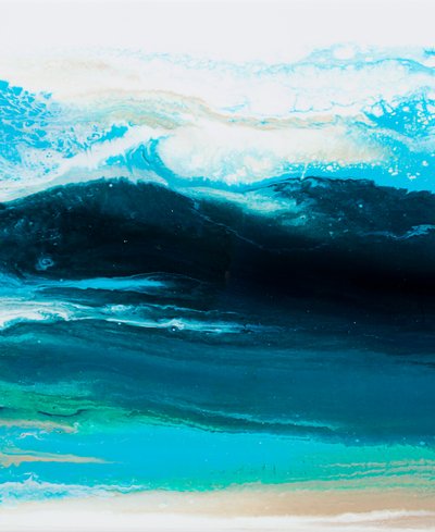 Abstracte oceaangolven door Alyson Storms