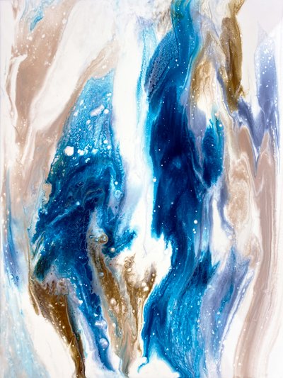 Dynamic Blue Gold-vloeistof door Alyson Storms