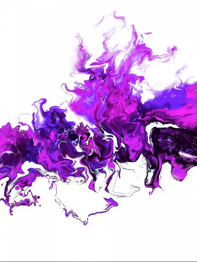 Dynamische magenta-stroom door Alyson Storms