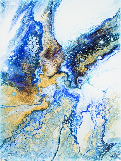 Goudblauwe stroom door Alyson Storms