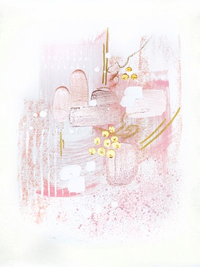 Zachte, roze abstractie door Alyson Storms