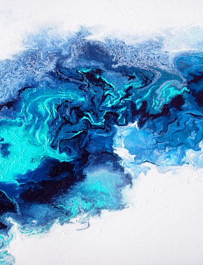 Wervelende oceaanblauwtinten door Alyson Storms
