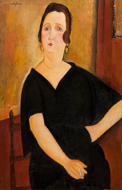 Madame Amédée Vrouw met Sigaret, 1918 door Amedeo Modigliani