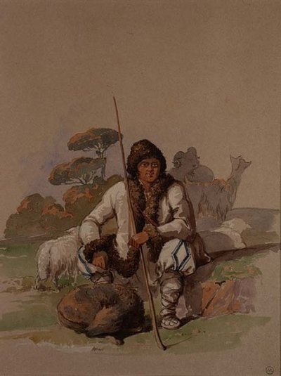 Herder, ca. 1855 door Amadeo Preziosi