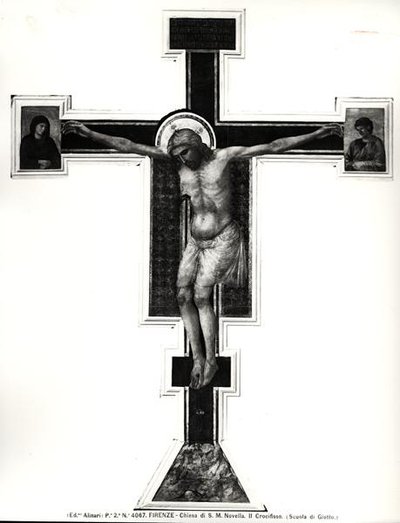 De Kruisiging door Ambrogio Bondone (school of) Giotto