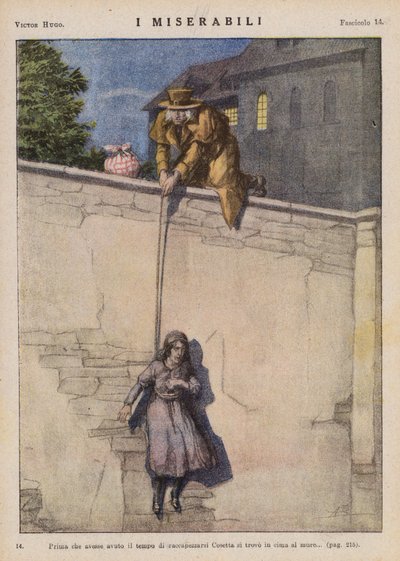 Illustratie voor Les Miserables door Victor Hugo door Ambrogio Lombardi