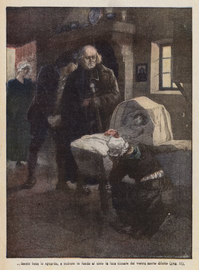 Illustratie voor Les Miserables door Victor Hugo door Ambrogio Lombardi