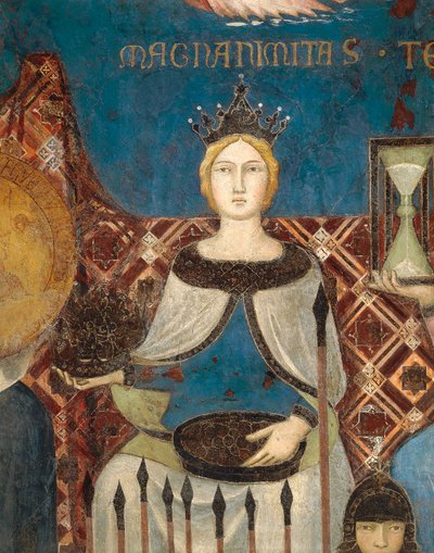 Allegorie van Goed Bestuur, grootmoedigheid en vrijgevigheid (detail) door Ambrogio Lorenzetti