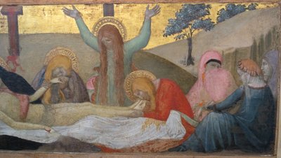 Ambrogio lorenzetti, madonna met kind en heiligen m. maddalena en marta, rouwend, 03 door Ambrogio Lorenzetti