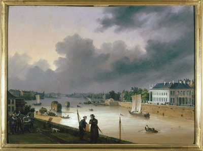 De haven van Nantes door Louis Garneray, z.j. circa 1820 door Ambroise Louis Garneray