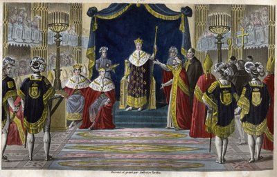Charles X (1757-1836) werd gekroond tot koning in Reims op 6 mei door Ambroise Tardieu