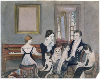 De familie Schuyler, 1824 door Ambrose Andrews
