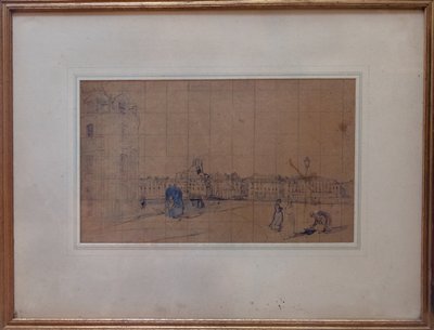 Le Quai de Carenage, Le Pollet, 1928 door Ambrose McEvoy