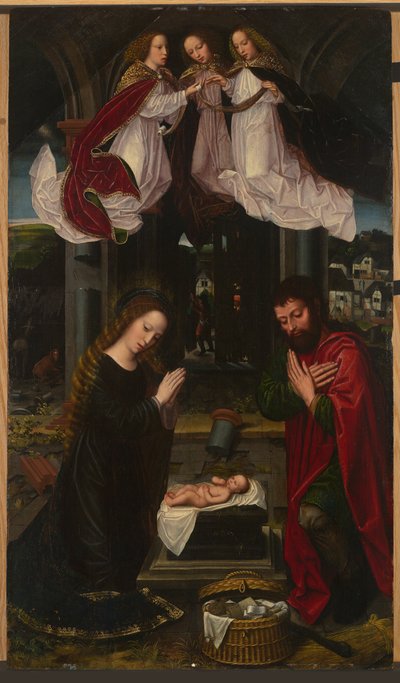 De geboorte van Christus door Ambrosius Benson