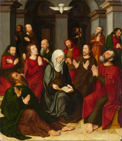 Pinksteren door Ambrosius Benson