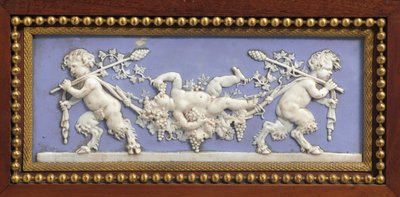 Paneel van een Napoleon III console, in de stijl van Jacob, door Maison Millet, Parijs, ca. 1865 (detail) door Ambrosius the Elder Bosschaert