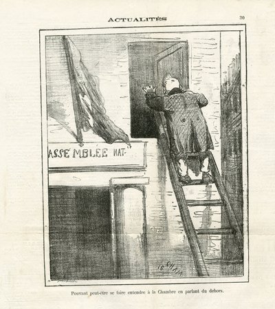 Illustratie van Cham (1819-1879) in Le Charivari door Amédée de Noé