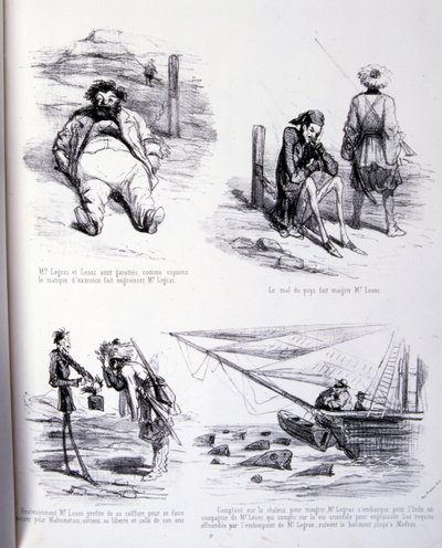 Illustratie voor De kunst van het vetmesten en afvallen door Amédée de Noé