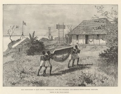 De Portugezen in Oost-Afrika, Signaalpost voor Stoomschepen en het Huis van Senhor Pinto, Chilvane door Amedee Forestier