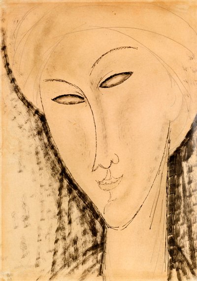 Hoofd van een Vrouw door Amedeo Modigliani