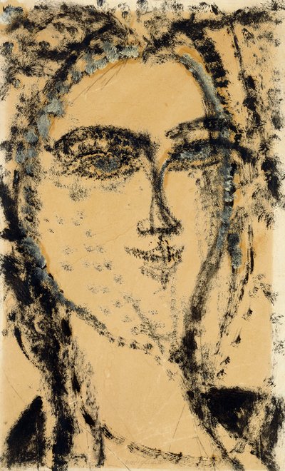Hoofd van een Vrouw, 1915 door Amedeo Modigliani