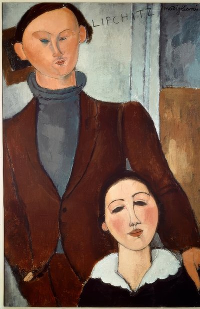 Jacques Lipchitz en zijn vrouw door Amedeo Modigliani
