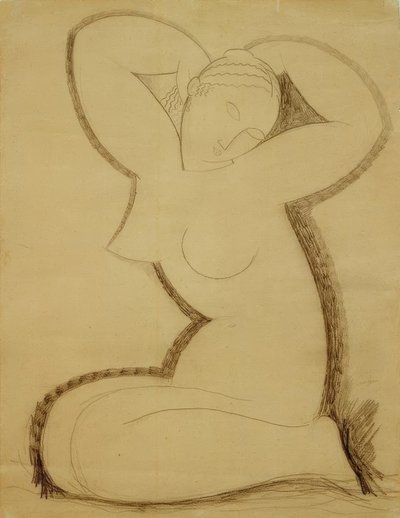 Kariatide door Amedeo Modigliani