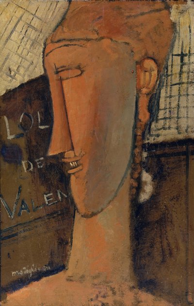 Lola de Valence, 1915 door Amedeo Modigliani