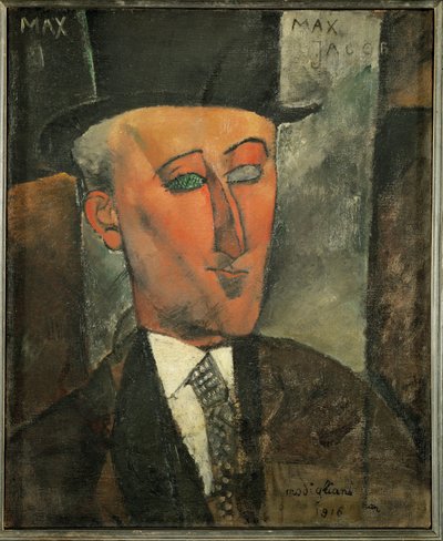 Max Jacob, schrijver en kunstcriticus door Amedeo Modigliani