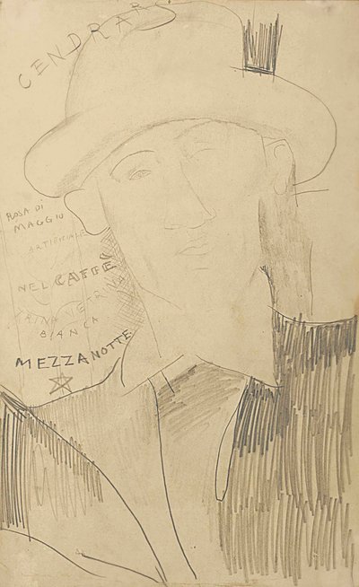 Portret van Blaise Cendrars door Amedeo Modigliani